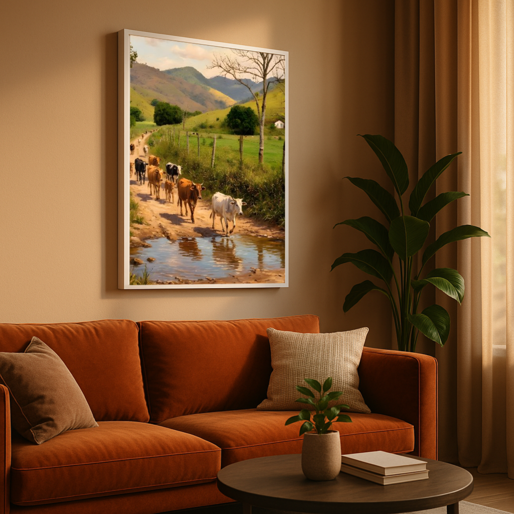 Quadro Estrada Boiada Interior