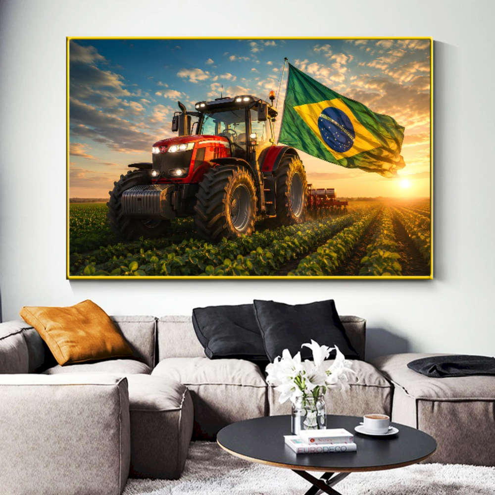 Quadro Escritório Agro Trator Brasil