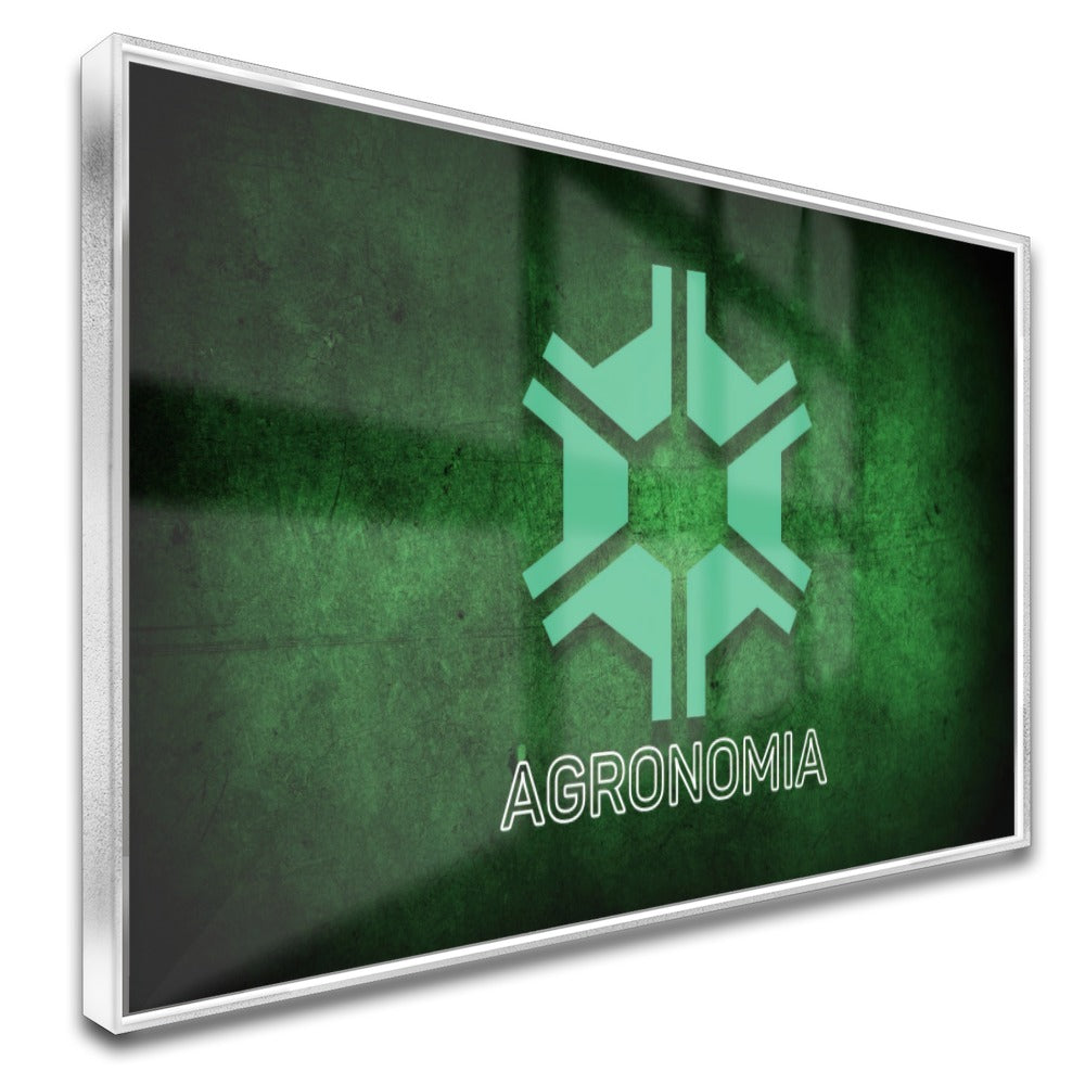 Quadro Agronomia Fundo Verde