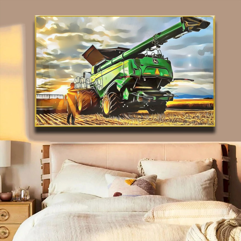 Quadro Colhedeira Jd Estilo Pintura