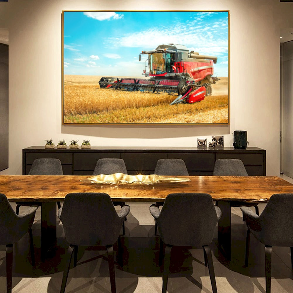 Quadro Colhedeira Mf Street Art