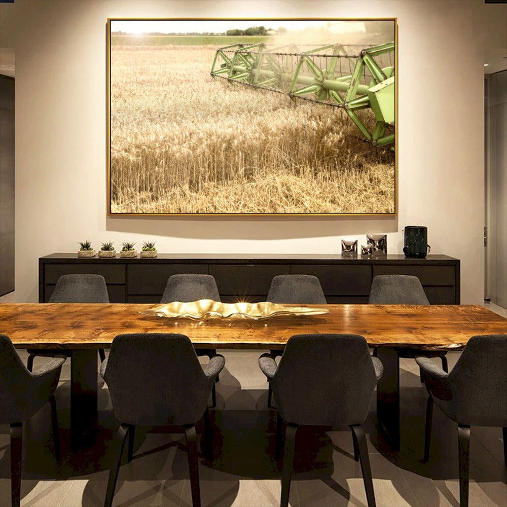 Quadro Colheita De Trigo