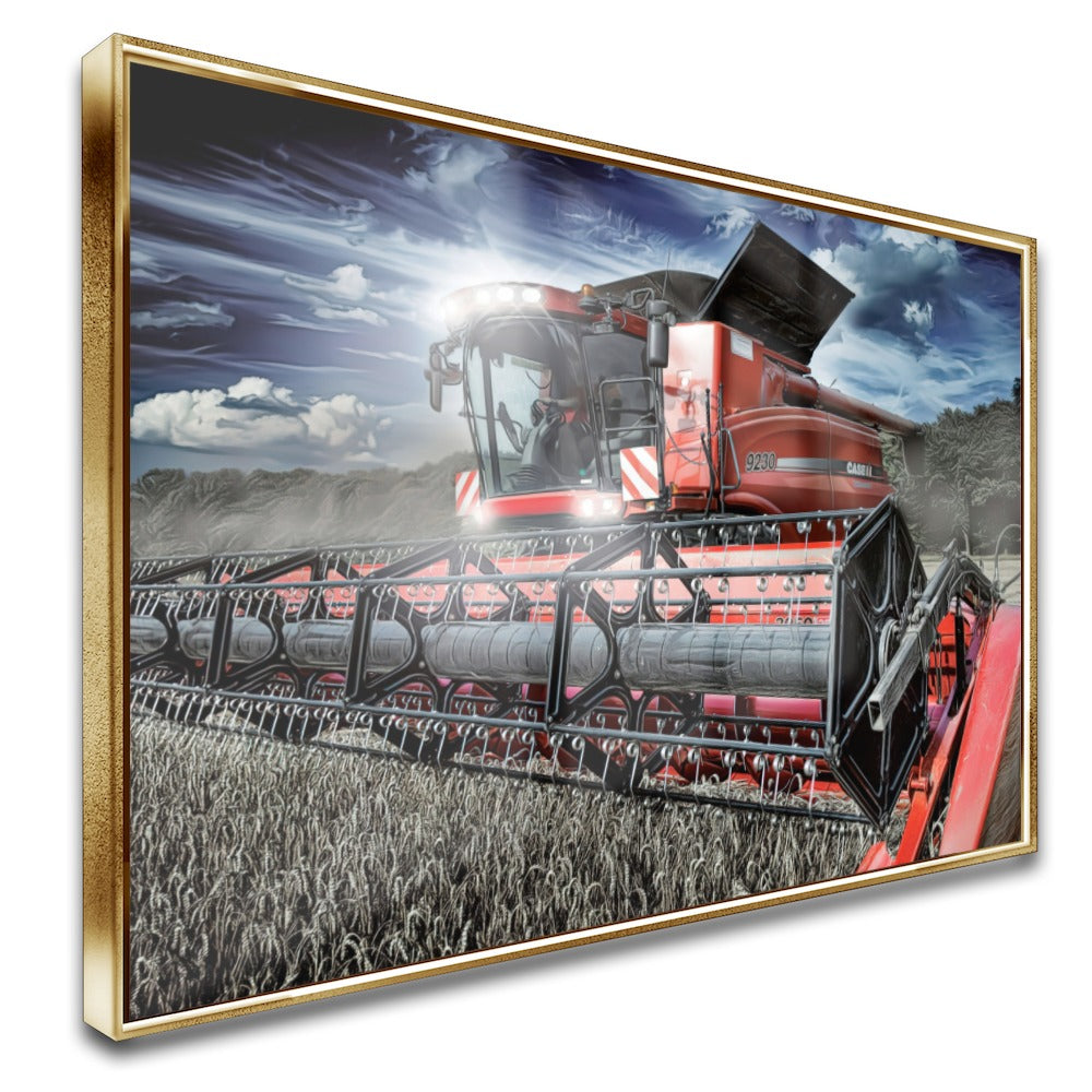 Quadro Colheitadeira Case Street Art