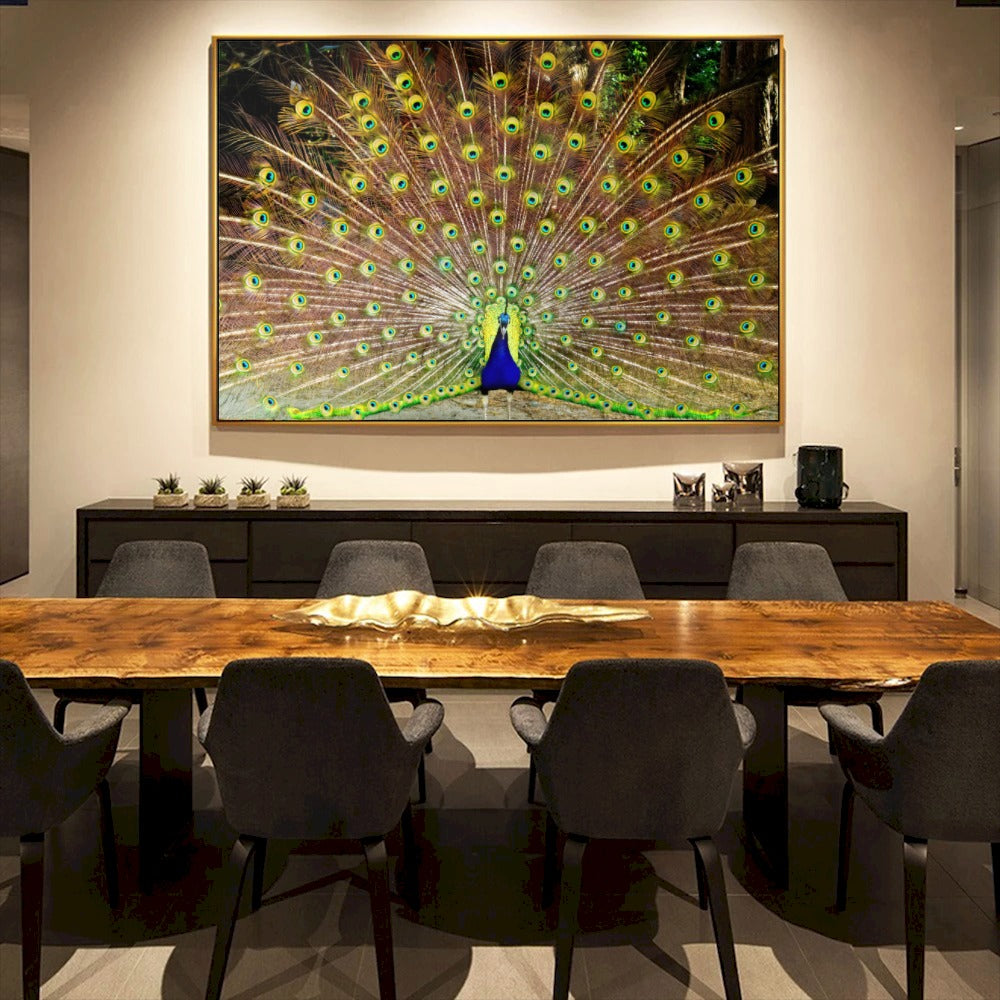 Quadro Decorativo Pavão