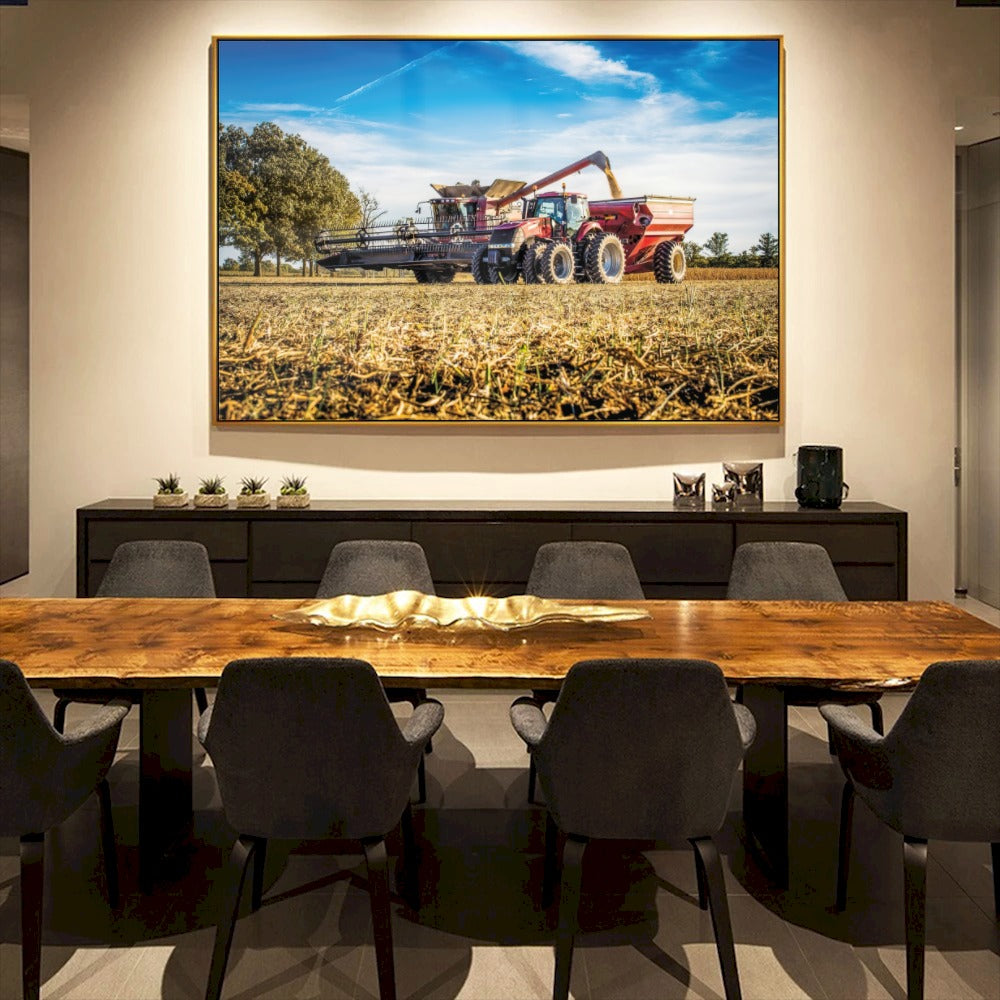 Quadro Descarregando Grãos Na Bazuca