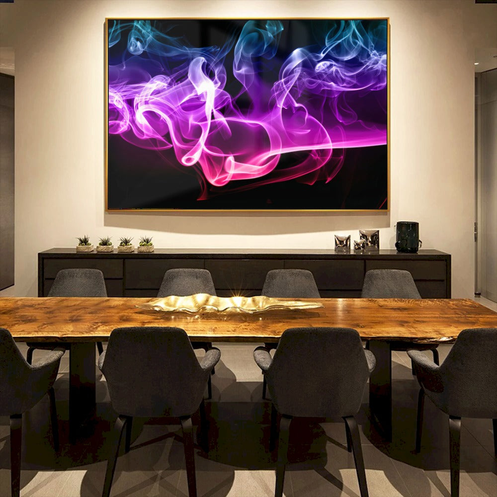 Quadro Fumaca Colorida