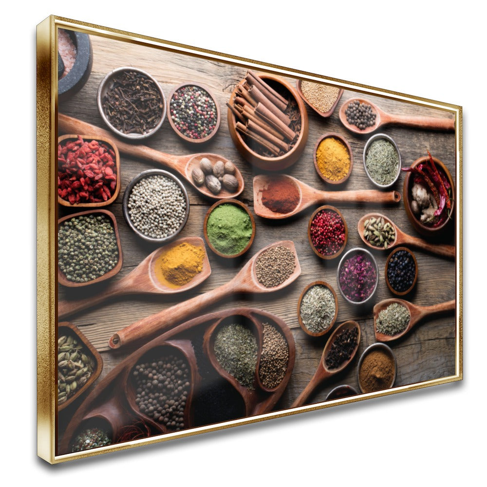 Quadro Temperos Do Brasil Colorido Cozinha