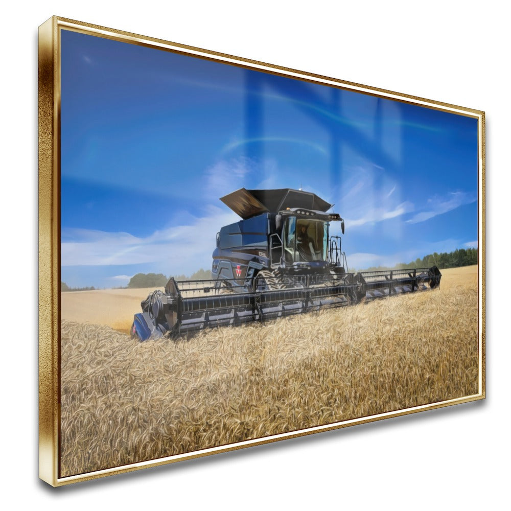 Quadro Colheitadeira Mf Preta