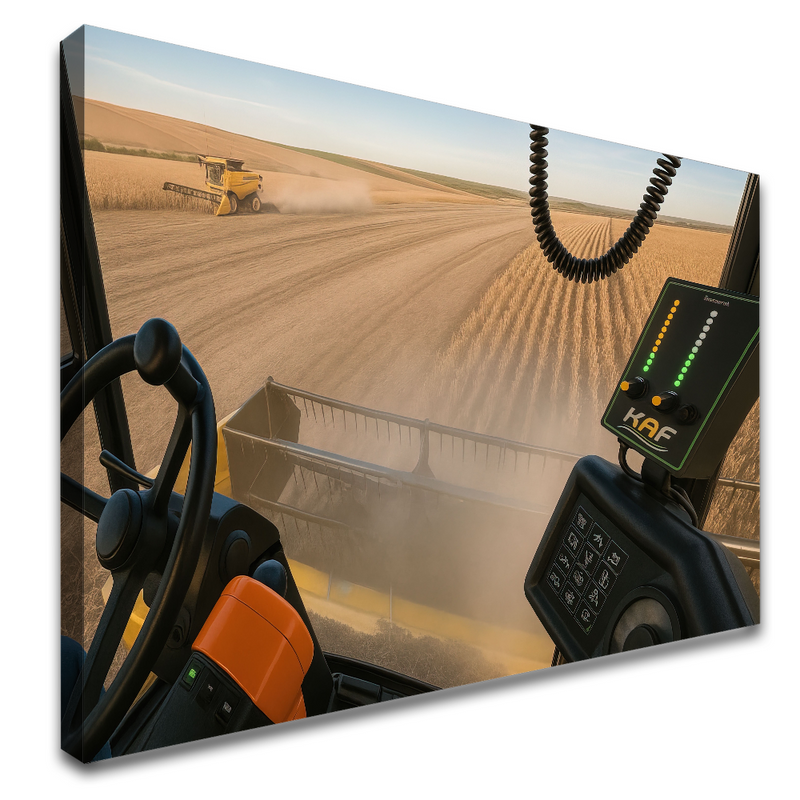 Quadro Colhendo Soja Dentro Da Seifa