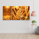 Quadro Trio Espigas De Milho Maduras