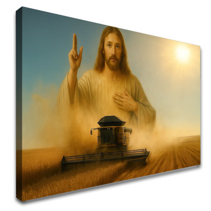 Quadro Senhor Jesus Simbolo Proteção Colheita