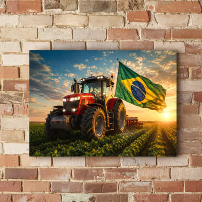 Quadro Escritório Agro Trator Brasil