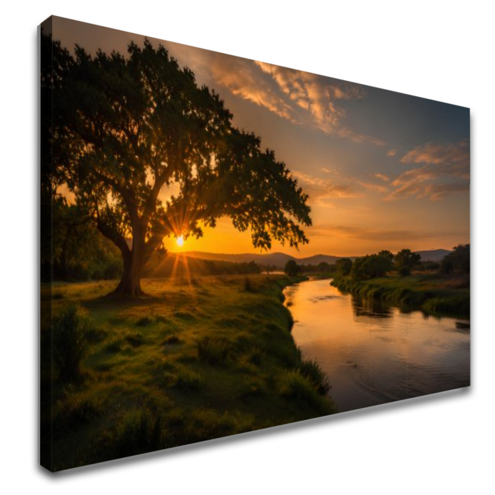 Quadro Sala Pôr do Sol no Rio