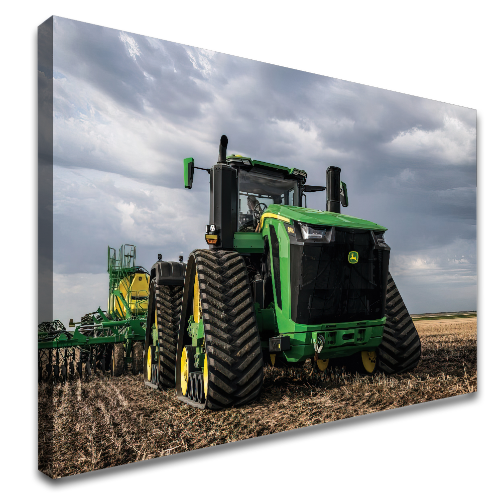 Quadro Trator Verde Esteira