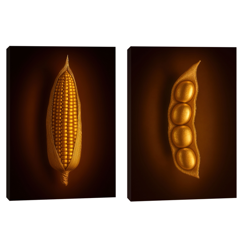 Duo de Quadros Soja e Milho Exclusive Gold
