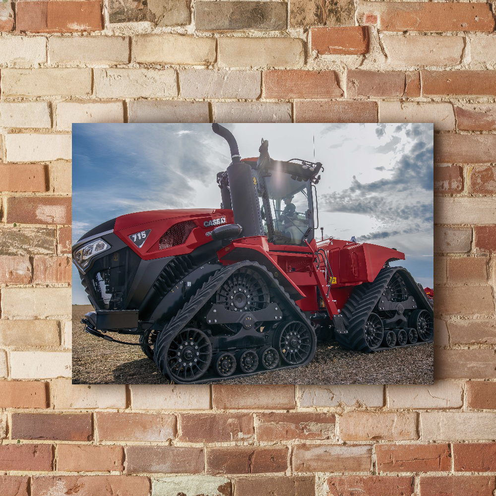 Quadro trator Case esteira – Arte premium do agronegócio