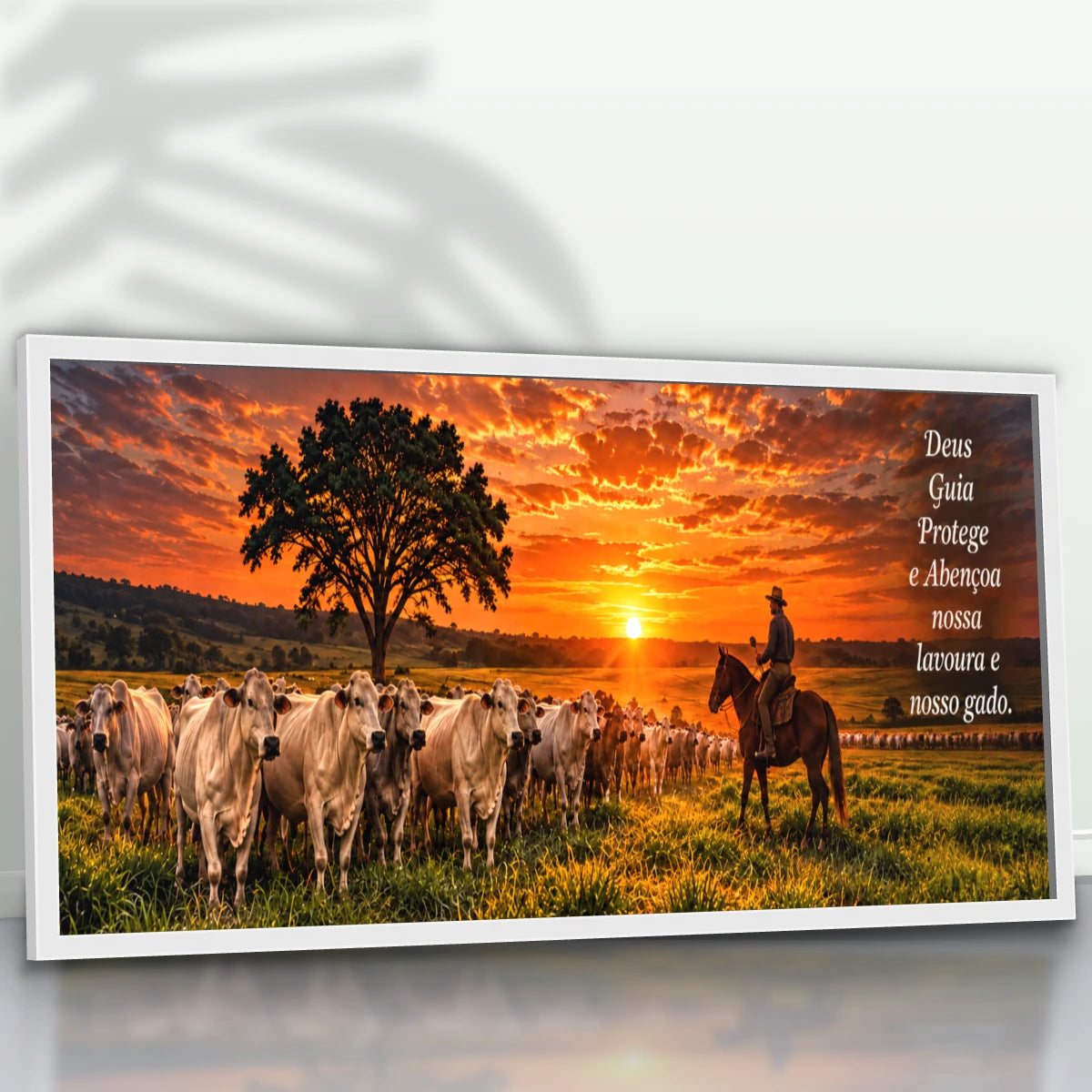 Quadro Sala Pôr do Sol no Curral