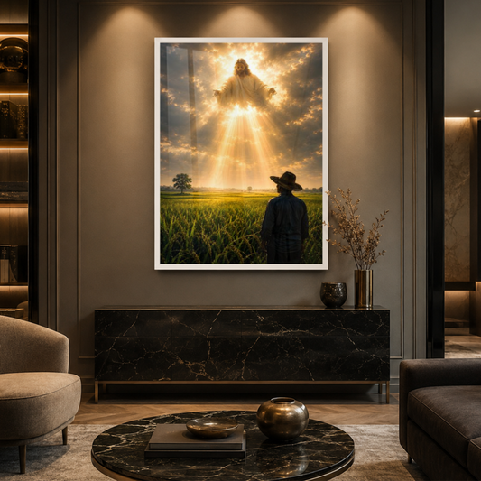 Quadro Sala Jesus Luz Celestial