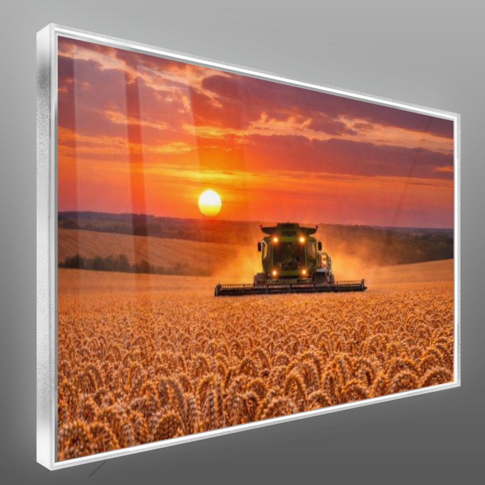 Quadro Colheita ao Pôr do Sol