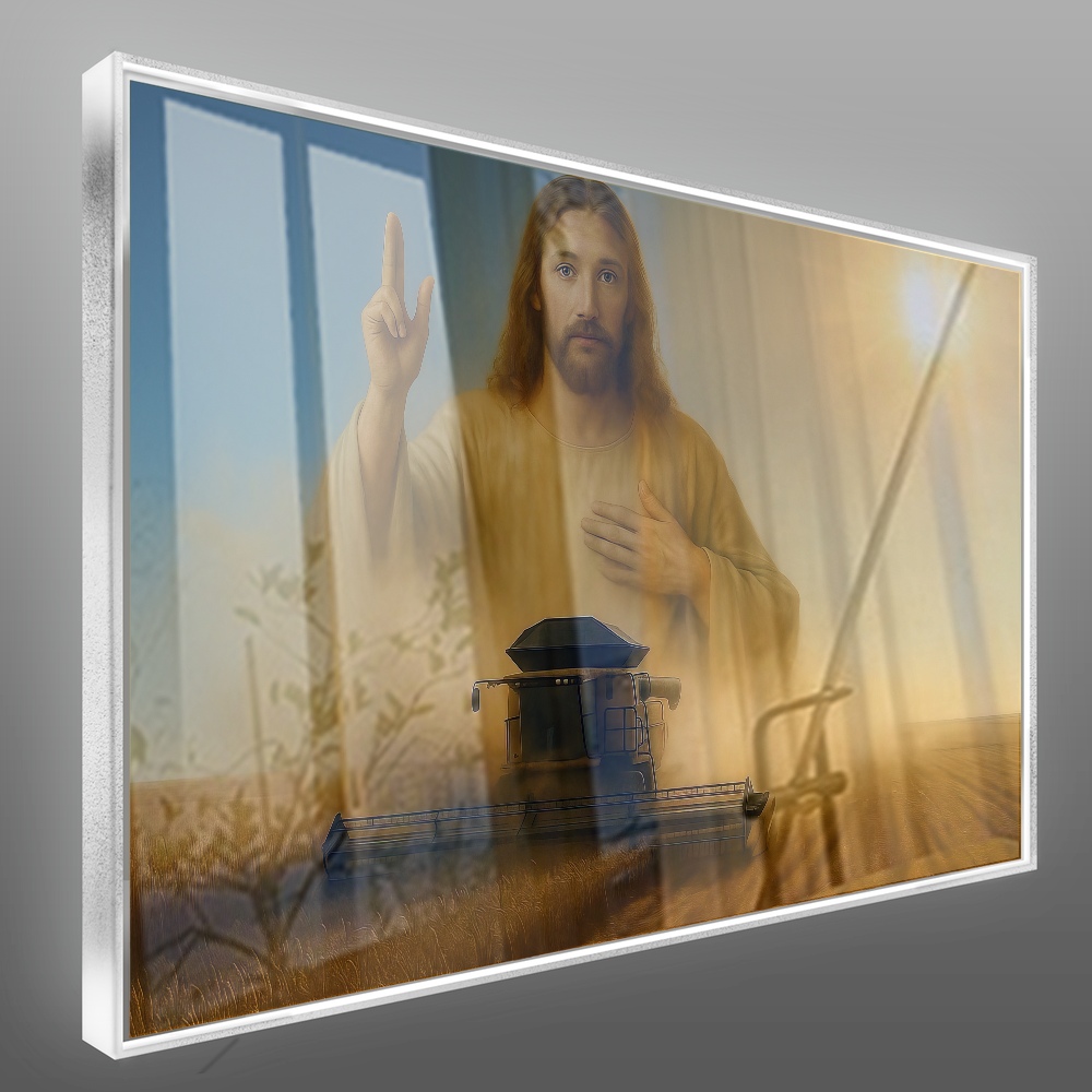 Quadro Senhor Jesus Simbolo Proteção Colheita