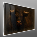 Quadro Escritório Touro Dark Realista