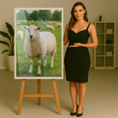 Quadro Ovelha Pureza Da Terra