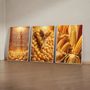 Quadro Trio Espigas De Milho Maduras