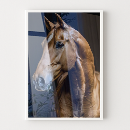 Quadro Quadro Cavalo Fundo Black