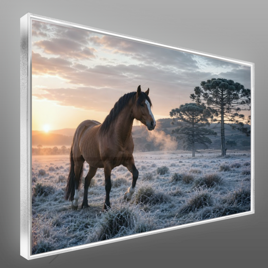 Quadro Sala Cavalo na Geada