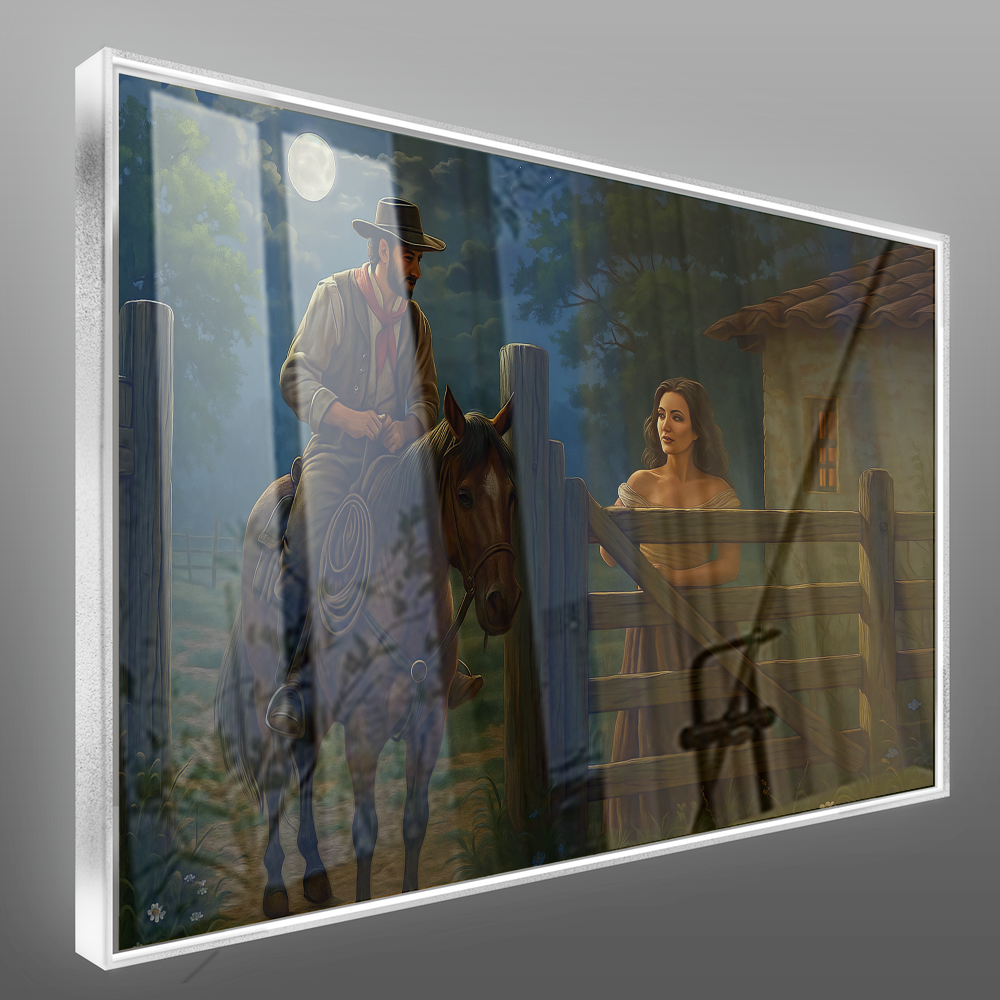 Quadro Encontro A Noite No Interior Estilo Pintura