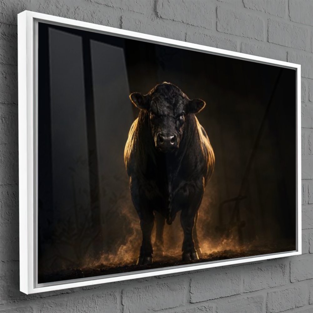 Quadro Escritório Touro Black Gold