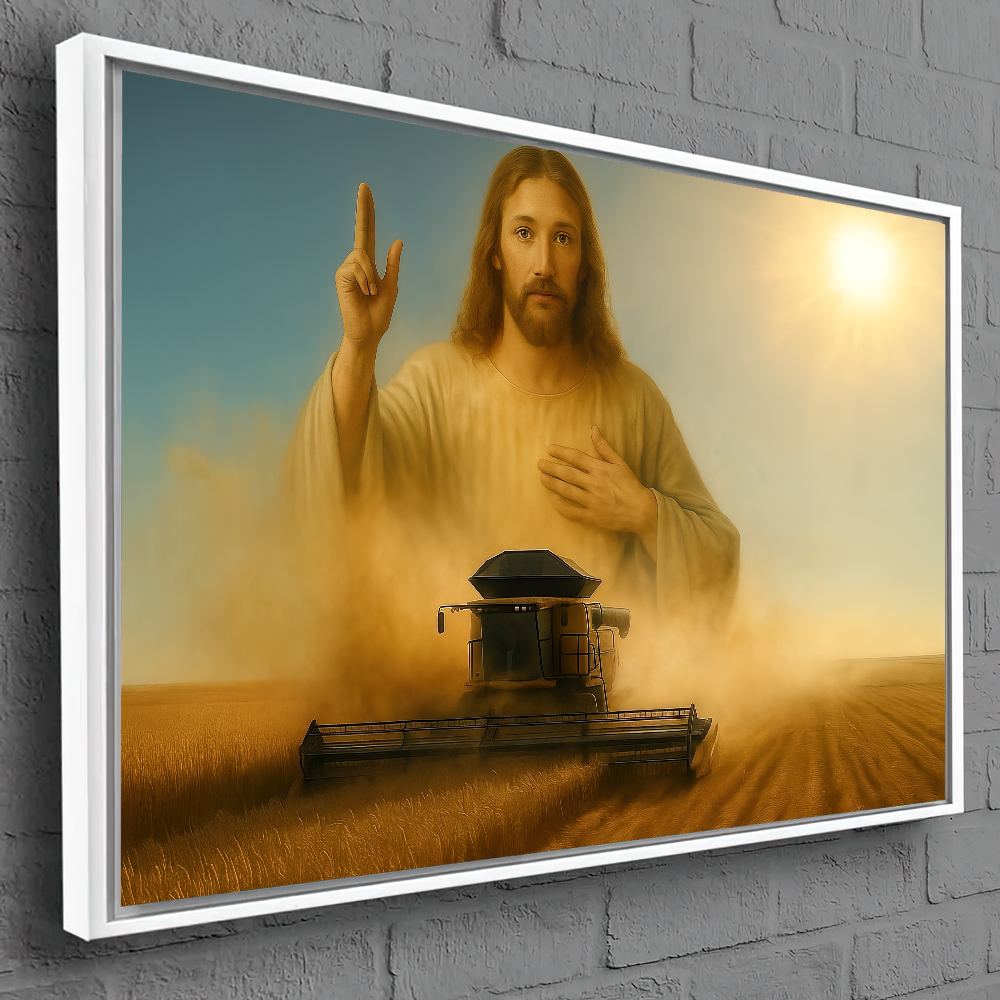 Quadro Senhor Jesus proteção na colheita – Agro Quadros