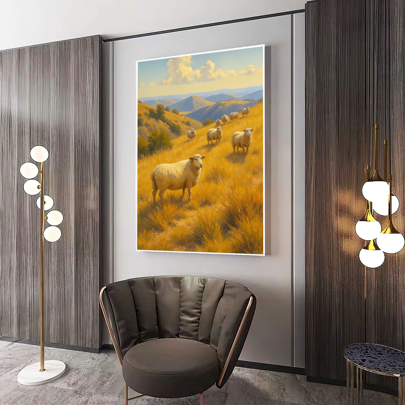 Quadro Ovelhas Na Cordilheira