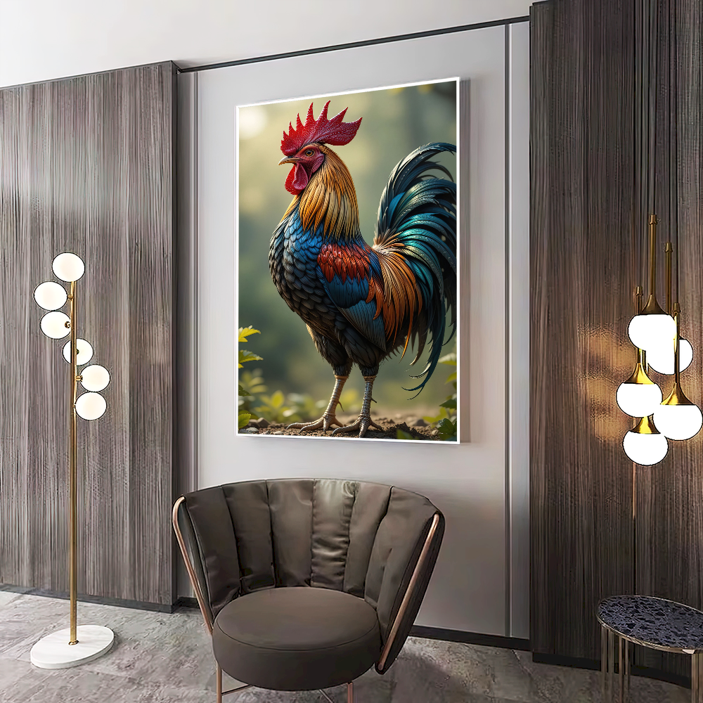 Quadro Quadro Galo Estilo Pintura