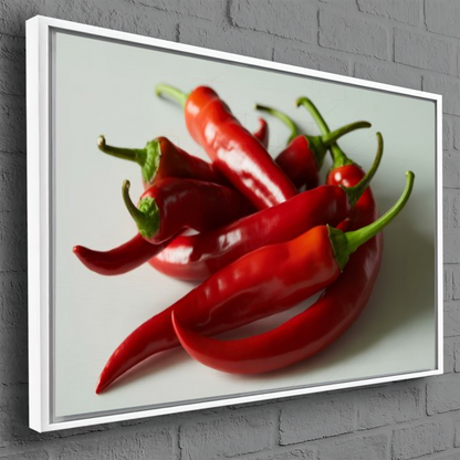 Quadro Cozinha Pimentas Vermelhas