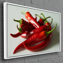 Quadro Cozinha Pimentas Vermelhas
