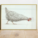 Quadro Galinha Minimalista