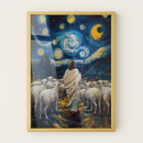 Quadro Jesus Pastor Estilo Pintura