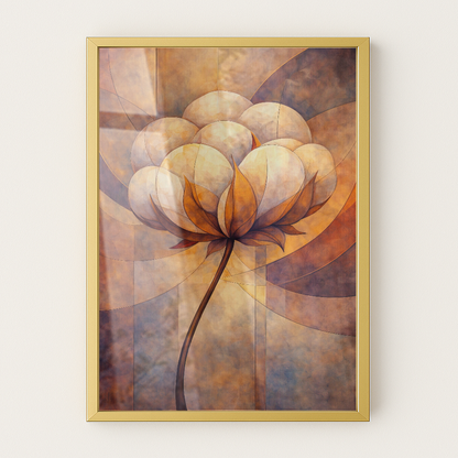 Quadro Essência Abstrata Do Algodão
