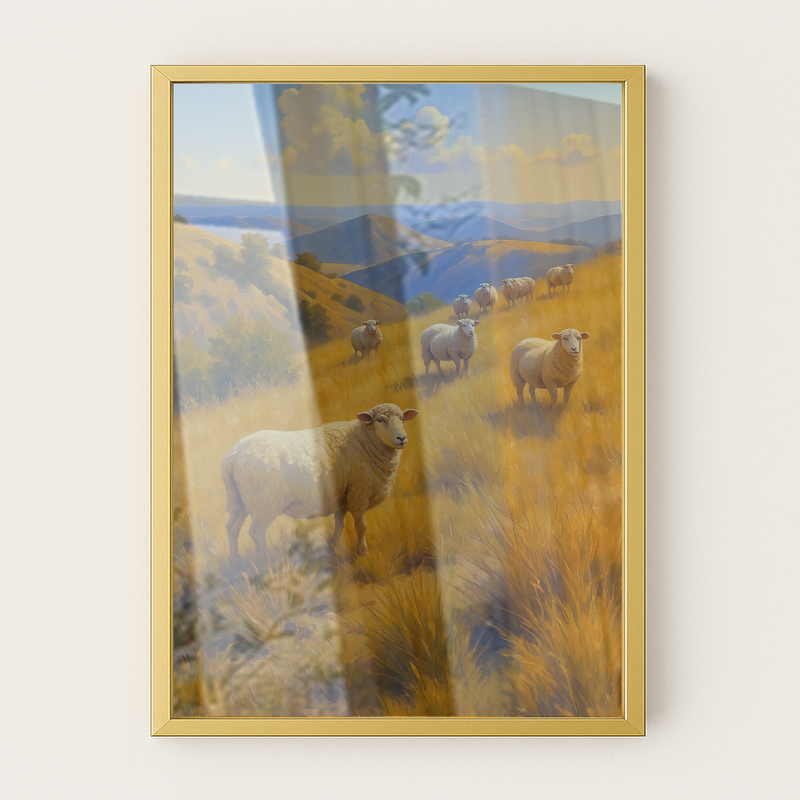Quadro Ovelhas Na Cordilheira