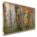 Quadro Gado No Pasto Estilo Pintura