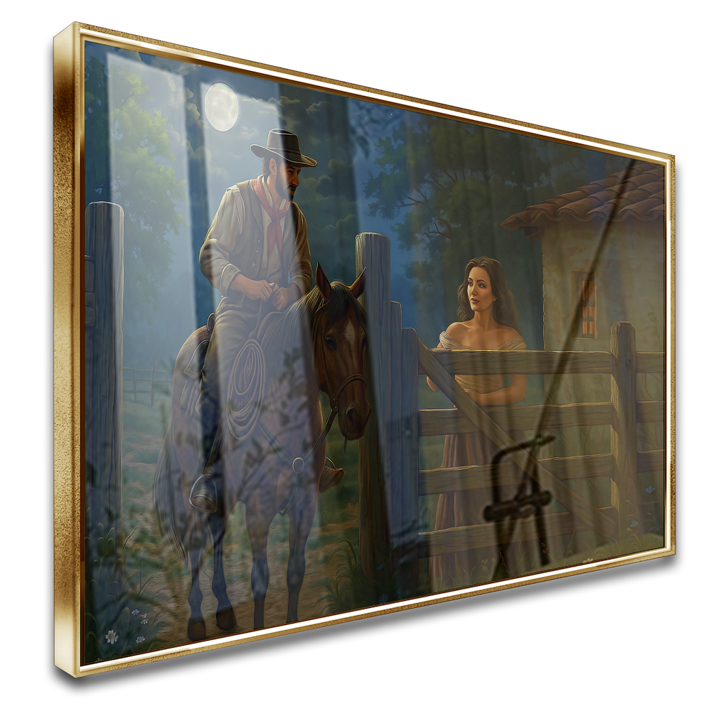 Quadro Encontro A Noite No Interior Estilo Pintura