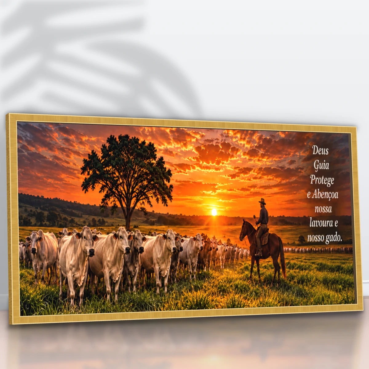 Quadro Sala Pôr do Sol no Curral