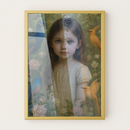 Quadro Menina Campo Animais