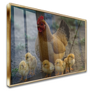 Quadro Galinha Caipira E Pintinhos