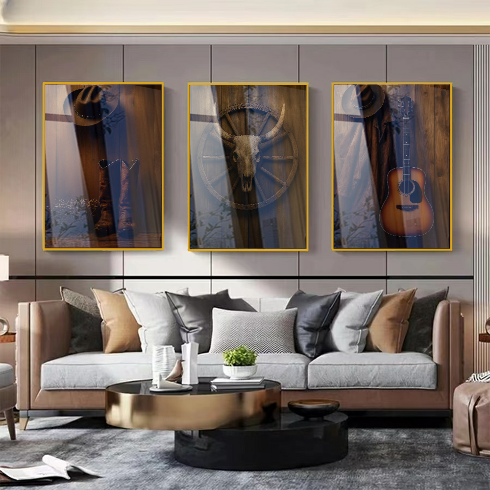 Quadros Trio Decoração Rustica Sertaneja
