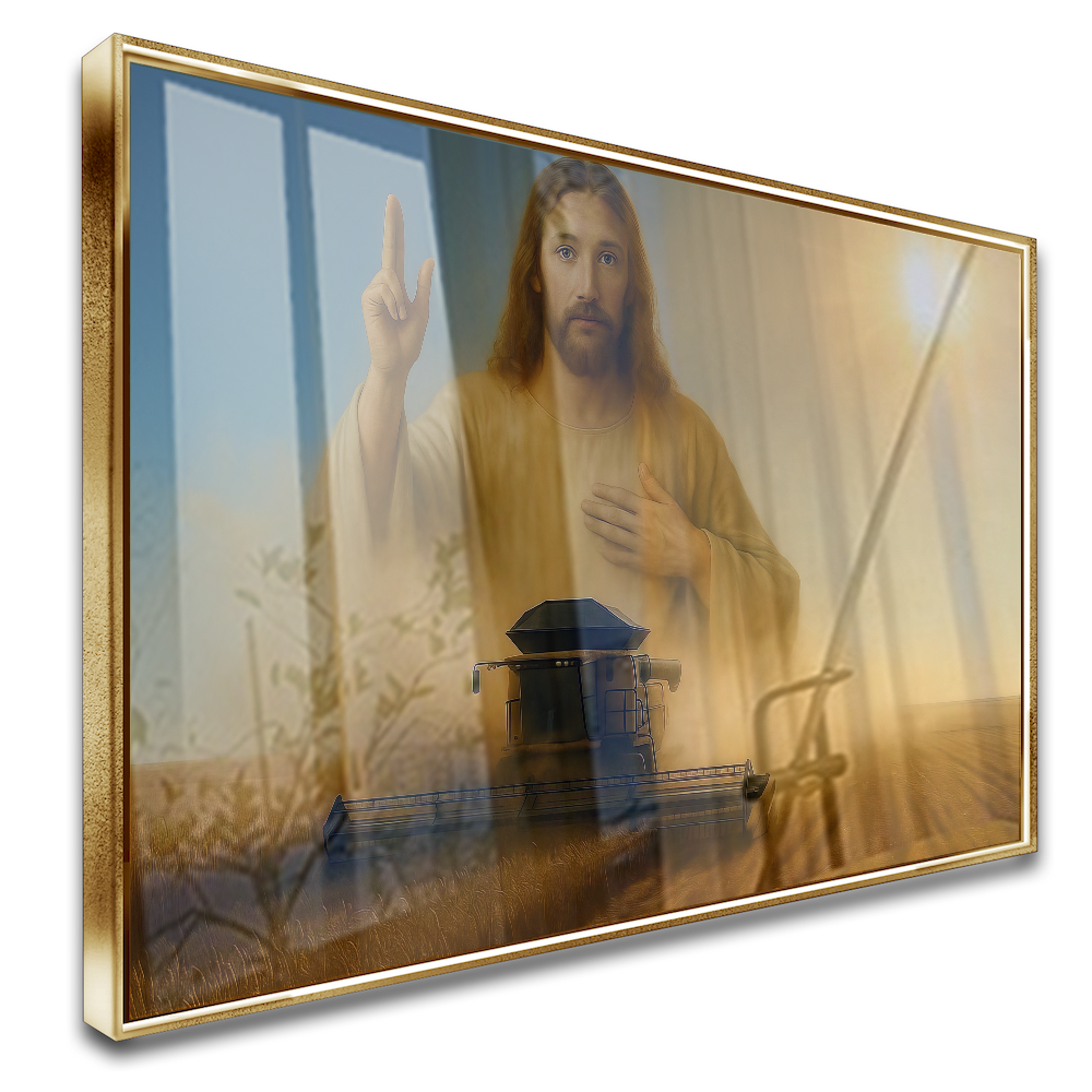 Quadro Senhor Jesus Simbolo Proteção Colheita