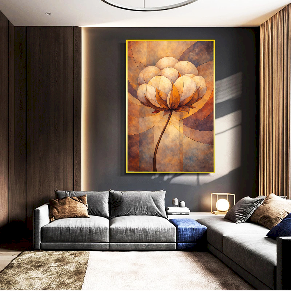 Quadro Essência Abstrata Do Algodão