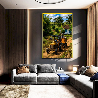 Quadro Sala Fazenda Trator Rural