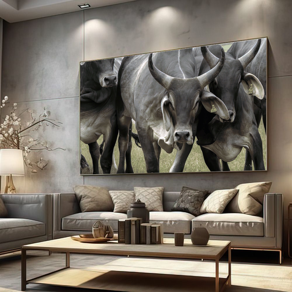 Quadro Gado Guzerá Imponente